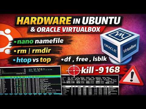 Hardware Monitor ubuntu | Oracle VirtualBox 💻