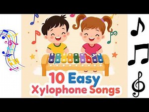 Easy Xylophone Rhymes for Kids 🎵 | 10 Simple Songs for Toddlers & Beginners #xylophone #songs #kids