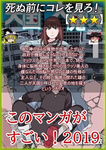 【★★★】天国大魔境 / 石黒正数 このマンガがすごい！2019 オトコ編 1位 【#死ぬ前にコレを見ろ レビュー あらすじ】