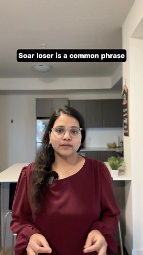 3.8K views · 13 reactions | English Phrase | SORE LOSER | . . . . #englishphrase #englishphrases #soreloser #sorelosers #wordoftheday #vocabulary #english #spokenenglish #spokenenglishskills #englishspeaking #englishlearning #learnwithpreetibedi #englishtips #india #pakistan #hinditoenglishsentence #dailyuseenglishsentences #dailyuseenglish #reelsinstragram #learnwithpreetibedi #preetibedi #phrases #phrasesoftheday #phrasesenglish #dailyphrases | Preeti Bedi | Facebook