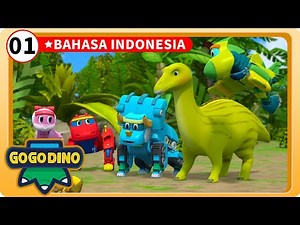 [GOGODINO EXPLORERS] EP01 Telmatosaurus yang Serakah | Kartun Anak | Dino |GOGODINO Bahasa Indonesia