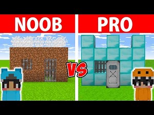 Minecraft NOOB vs PRO | SAFEST SECURITY PRISON BUILD CHALLENGE