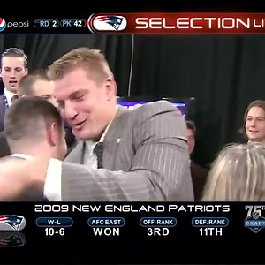 13 years ago the New England Patriots select... Rob Gronkowski! 🤩 Gronk celebrated getting drafted in true Gronk fashion! 😅 | New England Patriotz Eye Candy Land
