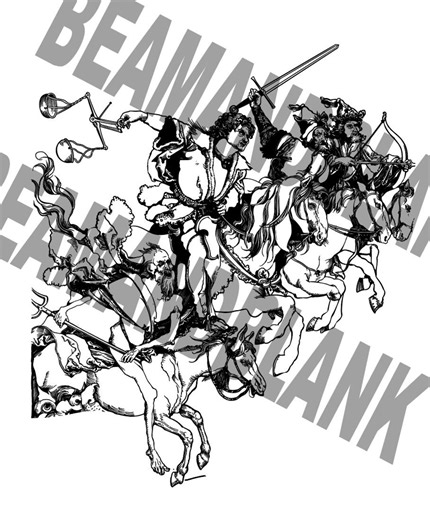 Four Horsemen of the Apocalypse Vector Art | Laser Engraving File (digital Download) - Etsy