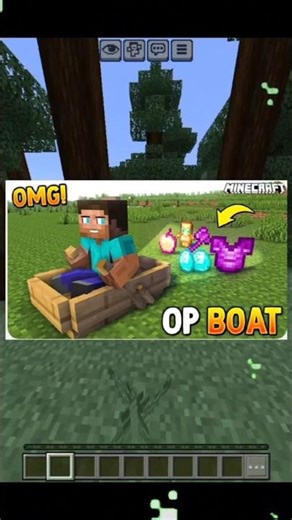 Minecraft but boat drop random items