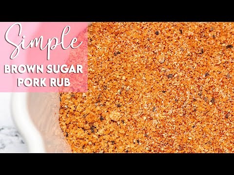 Simple Brown Sugar Pork Rub Recipe