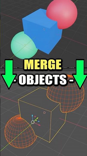 Blender: Boolean & Combine Objects ~