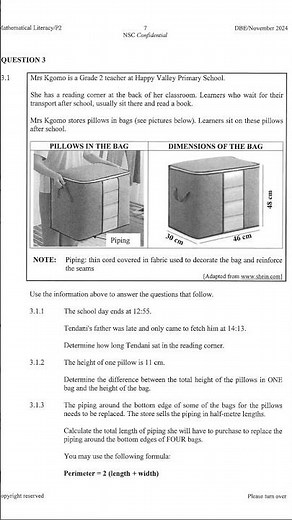 Maths Lit Grade 12 November 2024 QP memo at allpastpapers.com