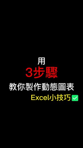 三步驟製作動態圖表！🤭🤭🤭