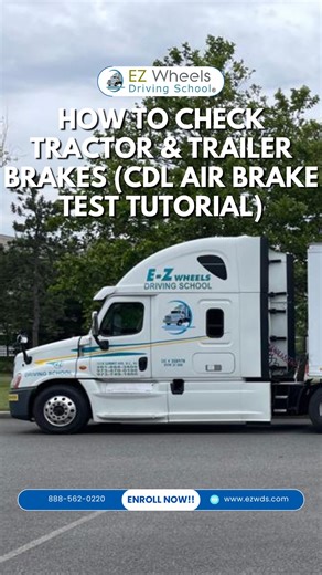 How to Check Tractor & Trailer Brakes (CDL Air Brake Test Tutorial) 📘 YouTube Description: Learn the correct and simplest way to check your tractor brake, trailer brake, and service brake during your CDL Air Brake Test. 🚛💨 In this step-by-step walkthrough, we cover: ✔️ How to test the tractor brake ✔️ How to test the trailer brake ✔️ What vibration/tug you should feel ✔️ What your examiner is looking for ✔️ Common mistakes to avoid Whether you're getting ready for your CDL exam or brushing up