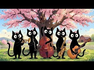 Black Cats Spring Jazz: Relax & Creative Work Instrumental Music for Focus