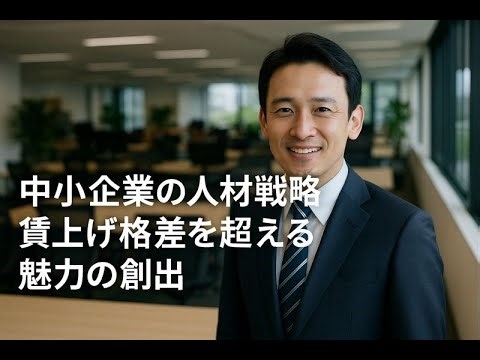 中小企業の人材戦略：賃上げ格差を超える魅力の創出