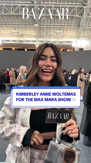 Waiting for Kimberley Anne Woltemas review on the @Max Mara show! 🤍 The Thai-German actress and model is in Milan right now to attend the brands latest Fall/Winter 2026 runway show and spoke to us about her love for the brand. Follow us for more Fashion Week content. . . . #harpersbazaarsg #MaxMara #KimberleyAnneWoltemas #WomensFashionWeek #FallWinter2026