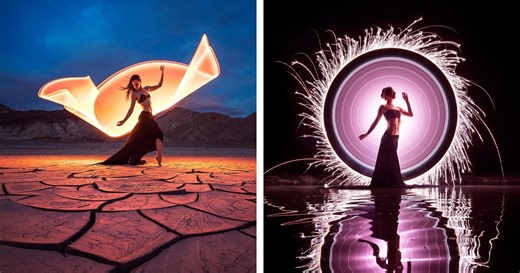 Stunning Light Paintings Look Like Fiery Flairs and Electrifying Portals to Another Dimension