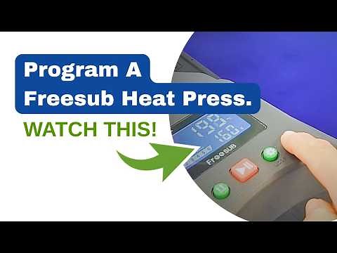 How to program the Freesub Sublimation Heat Press ST-4050 controller.