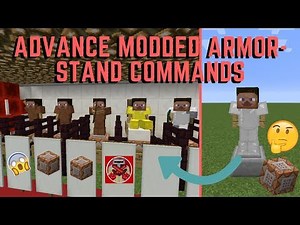 Command Block Tutorial #12: Advance Modded Armor-Stand Commands in Minecraft