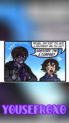 o Michael afton ele é 🤨🏳️‍🌈?(pt16)-#dublagem #fnaf #memes #comics #michaelafton