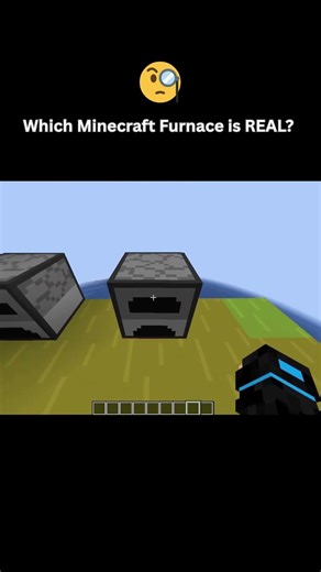 Real vs. Fake Furnace! 😱 #minecraft