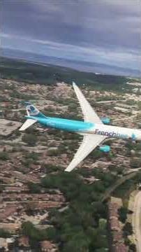 Aerial Perfection 💥 Frenchbee Edition #aviation #airplane #landing