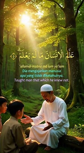 Surat Al Alaq 1-10 Bacaan dan Terjemahannya #alquran #surahalalaq