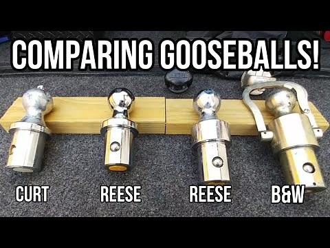 Comparing Gooseballs Hitches! Why and What I use. Reese, B&W and Curt