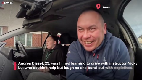 Videos of driving instructor giving lessons to Tourette's girl make her movie star