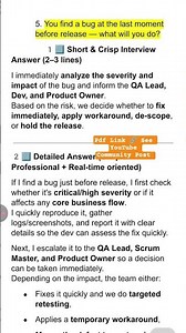 Manual Testing Scenarios Based Interview Questions #softwaretesting #shorts