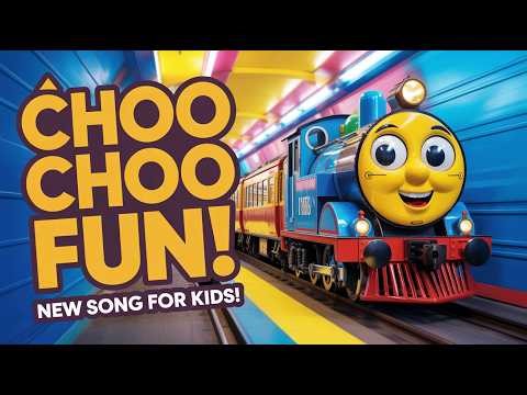 Train Song for Happy Kids | Fun Choo Choo Nursery Rhymes | Toddler Educational Preschool Music