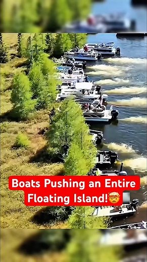 How They Move an Entire Floating Island #amazing #wisconsin