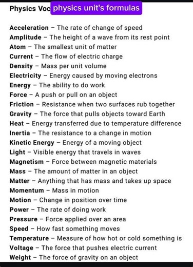 tha physics physics formulas for aspirants most basic units in physics subject #apsirant