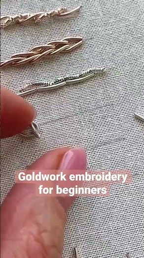 Goldwork embroidery for beginners
