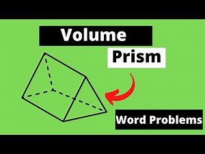 Volume of a Prism Word Problems