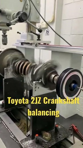 Crankshaft Balancing Toyota 2JZ with Bob weight in full set-up