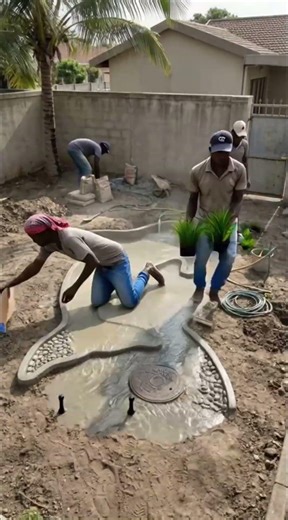 Incredible Dolphin Fish Pond Transformation