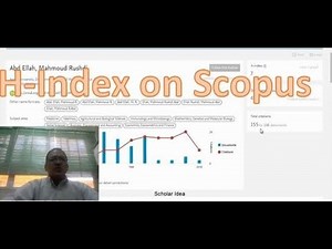 Identify your H-index on Scopus !!! تعرف على قيمة مؤشر اتش - هيرش على موقع سكوبس