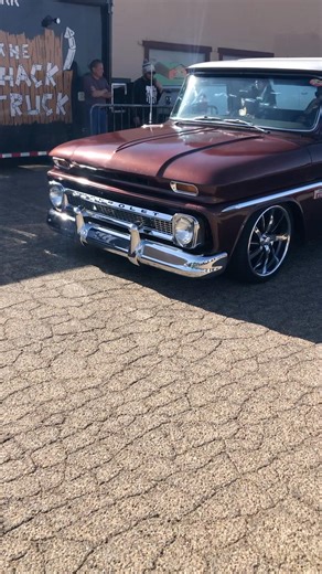 Sexy C10 rolling up sounding clean with an LS Swap!