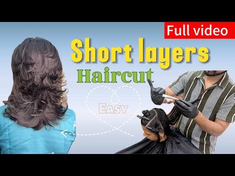 How to cut a short layers layers haircut | step by step