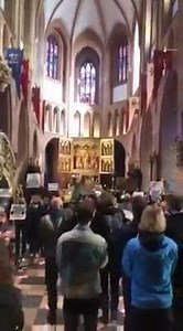 Anti Abortion Protesters Storming a Catholic Church. Poland | Slavic World