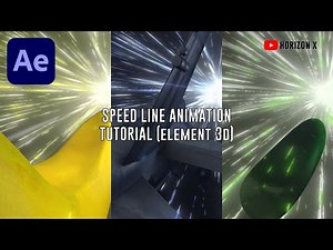 【After Effects Tutorial】SPEED LINE ANIMATION TUTORIAL (ELEMENT 3D)