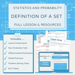 Definition of a Set – Full Lesson with Differentiated Resources