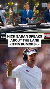 218K views · 634 reactions | Nick Saban says the Lane Kiffin rumors are a part of a larger problem in College Football  (: @collegegameday) | DraftKings Sportsbook | Facebook