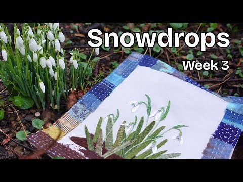 Beautiful Snowdrop Embroidery - Hand Stitching Technique