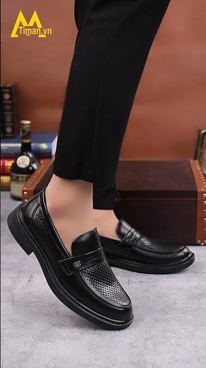 GIÀY DA NAM GT500 - REVIEW MẪU GIÀY DA NAM ĐẸP SANG TRỌNG TẠI TIMAN