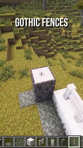 Gothic Fences Build in Minecraft 🖤 #shorts