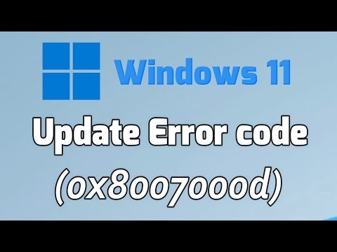 How to fix Update Error Code: (0x8007000d) on Windows 11