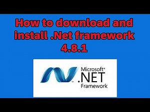How to download and install .Net framework 4.8.1