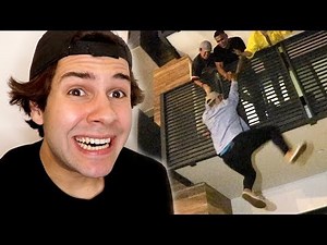 HE WAS HANGING FROM THE BALCONY DRUNK!!