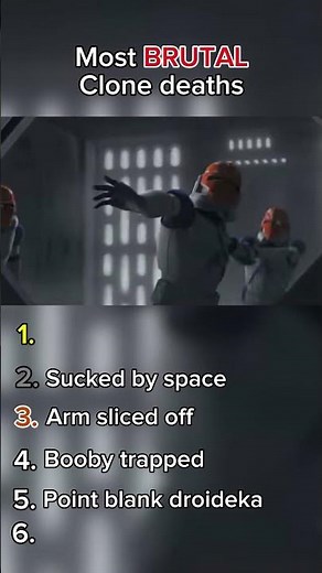 Ranking most BRUTAL clone deaths #starwars #clonewars