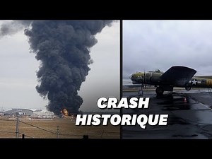 Les images du crash d'un bombardier de la Seconde guerre mondiale