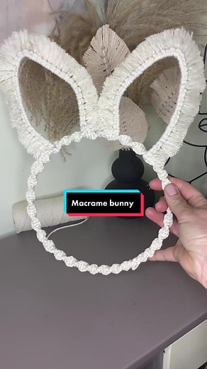 DIY Macrame Bunny Tutorial with Craft Wire Ears